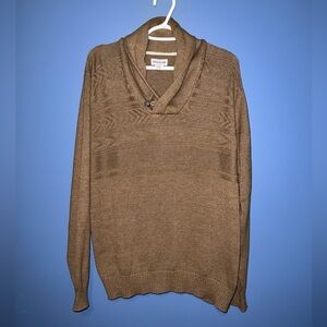 Haggar Men's Tan V-Neck Sweater